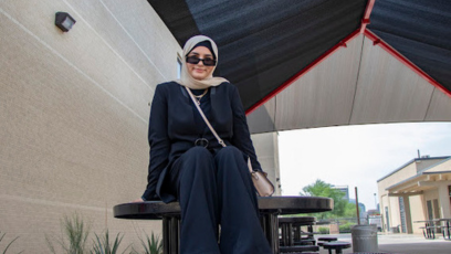 Phoenix College and Central High School student Zahraa Alfatlawi makes her mark on any campus she visits.