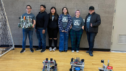 Phoenix College Kodiak Robotics team at the VEX U competiton