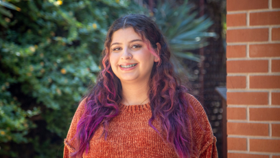 Phoenix College student Roxanne Carbajal on PC's campus
