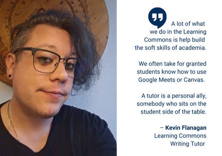 Pheonix College writing tutor Kevin Flanagan is a personal ally for students seeking help for their writing 
